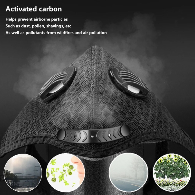 サイクリング用フェイスマスク、スポーツ用、洗濯可能、再利用可 - Anti Pollution Mask のレビューと価格