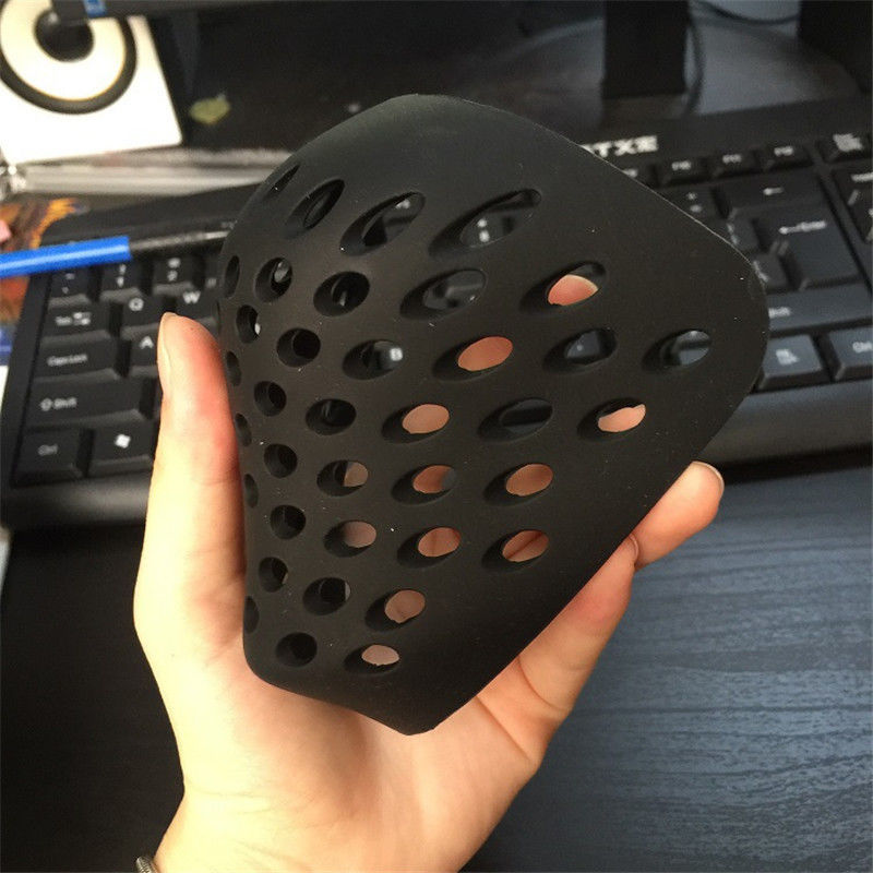 黒赤シリコンマスクカバー月マスクフェイスシェルコスプレ小道具 - Silicone Mask Bracket のレビューと価格