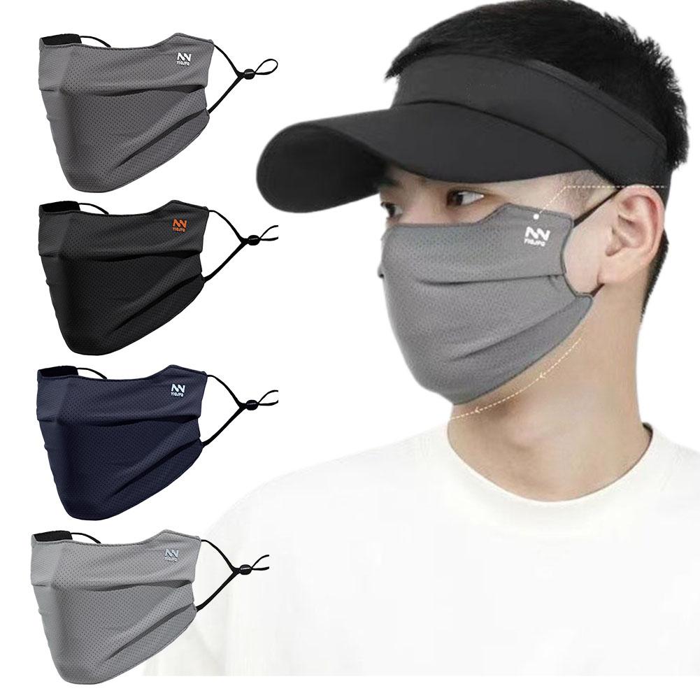 通気性メッシュ日焼け止めフェイスマスクUPF50+ UVカッ - Sports Mask Breathable のレビューと価格