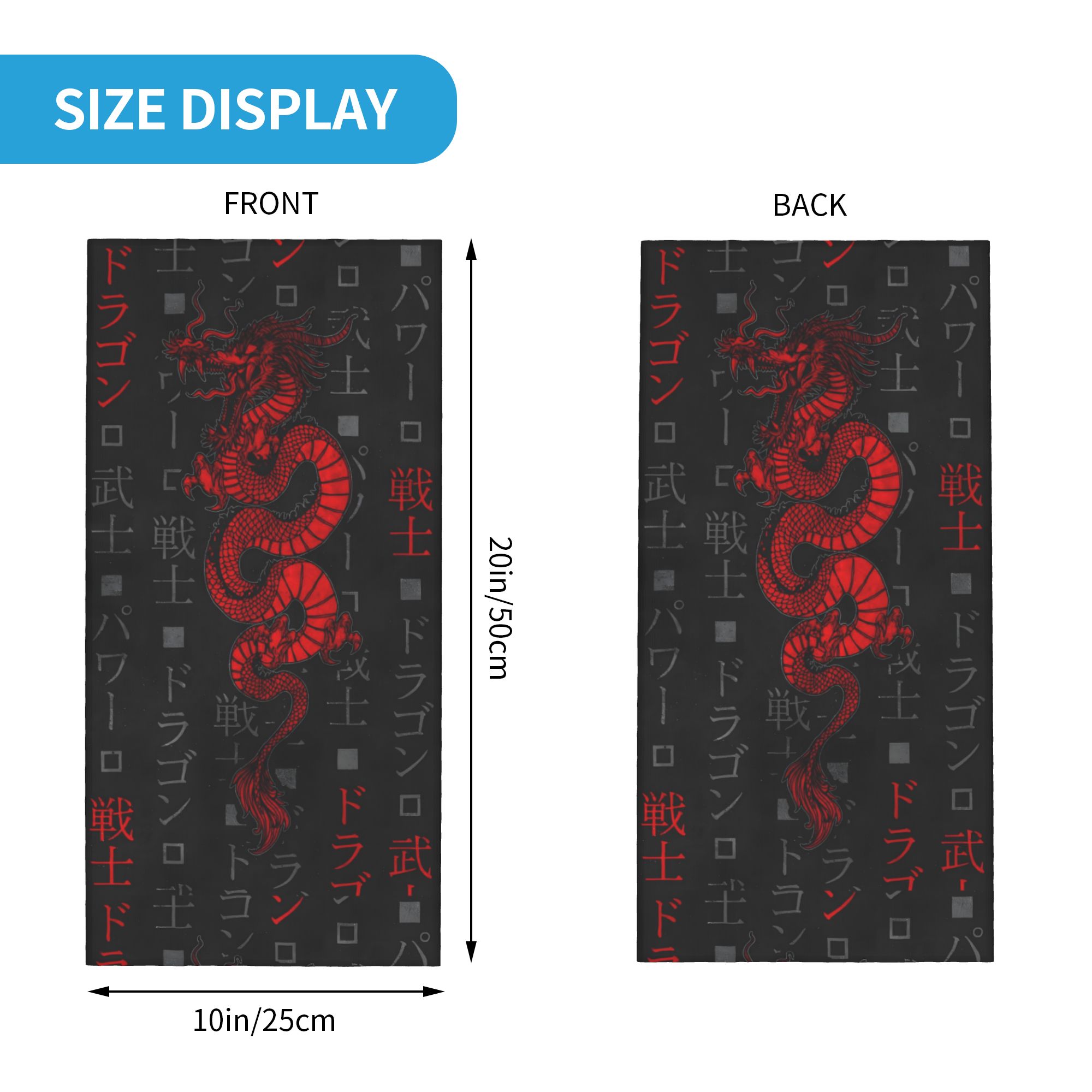 レッドドラゴンアニマルバンダナネックゲートル防風フェイススカ - Neck Gaiter Face Cover のレビューと価格